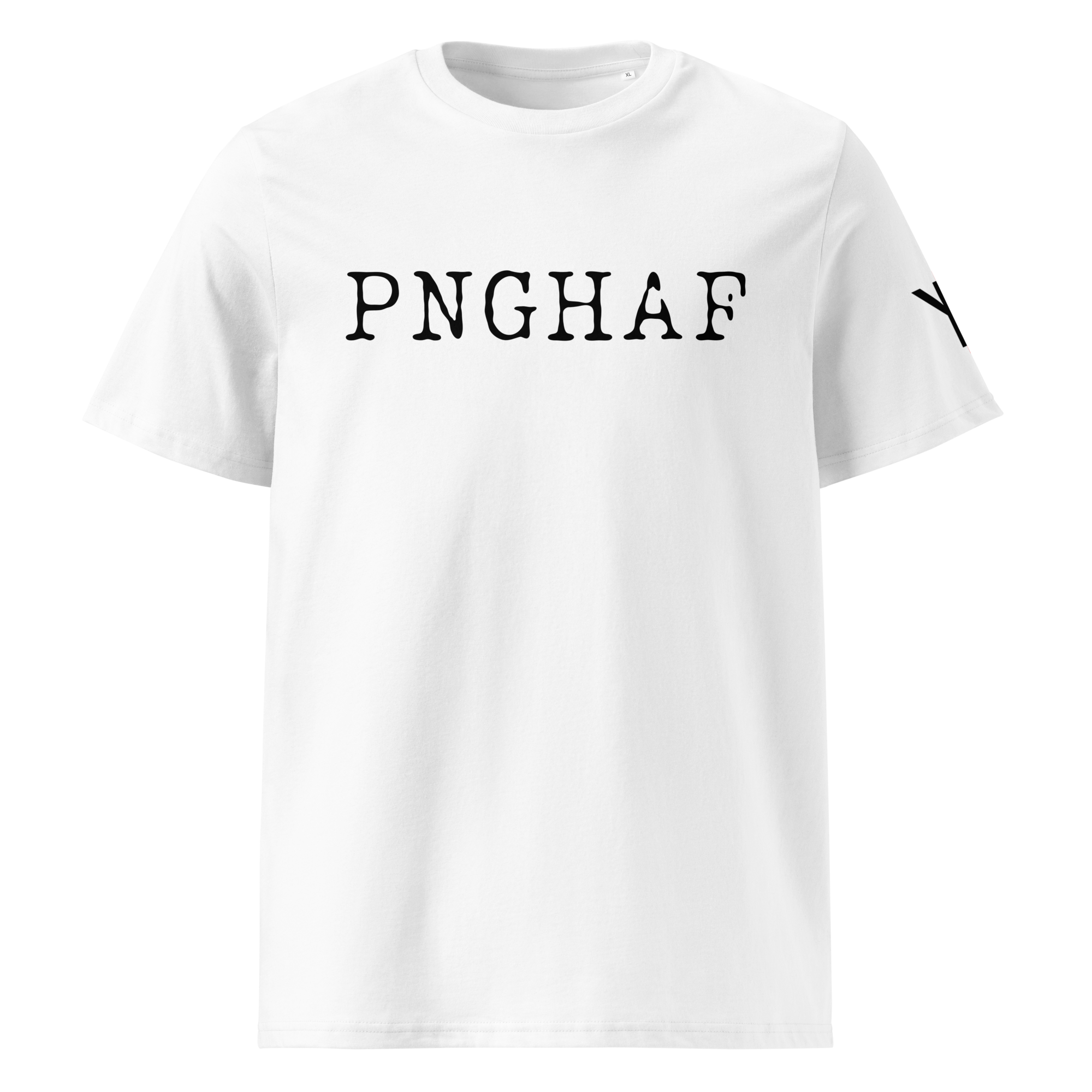 PNGHAF T-Shirt — white shirt with the PNGHAF wordmark